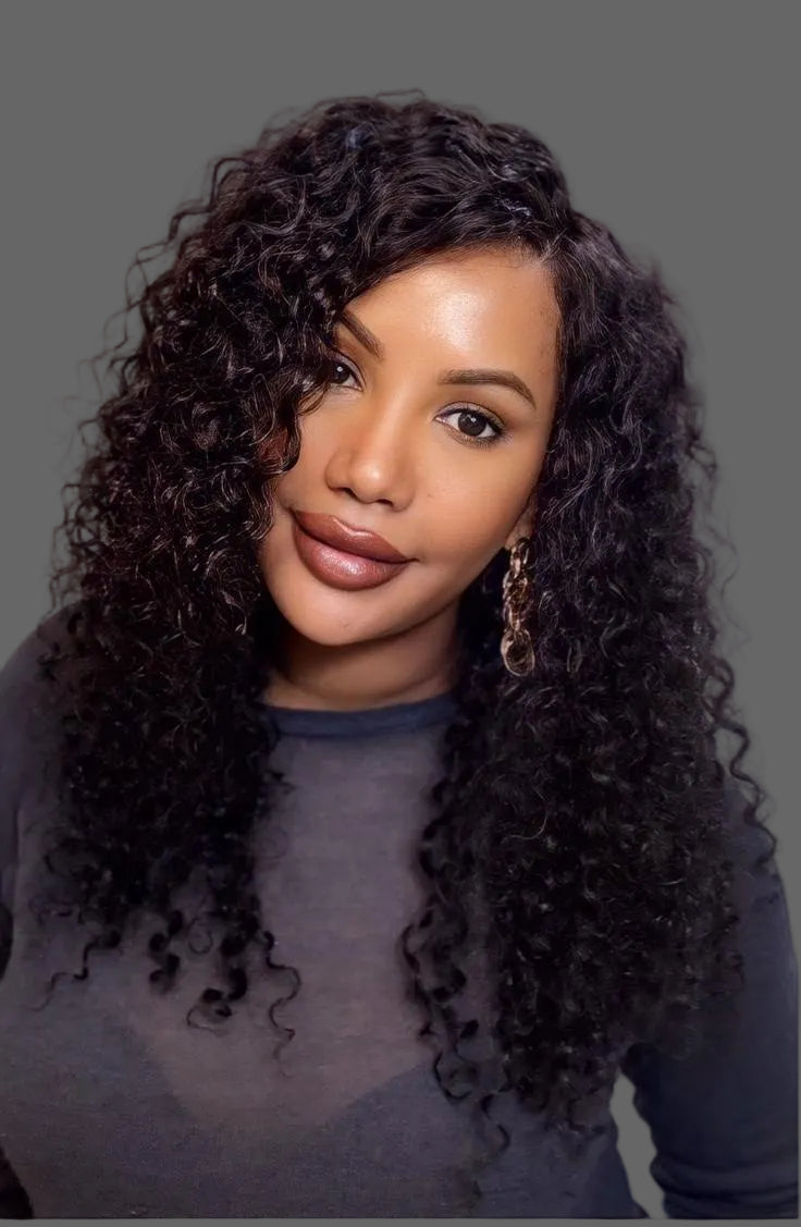 Vietnamese  Water Wave Wig - 100% Human Hair - Density 250 - Transparent Lace 13X4