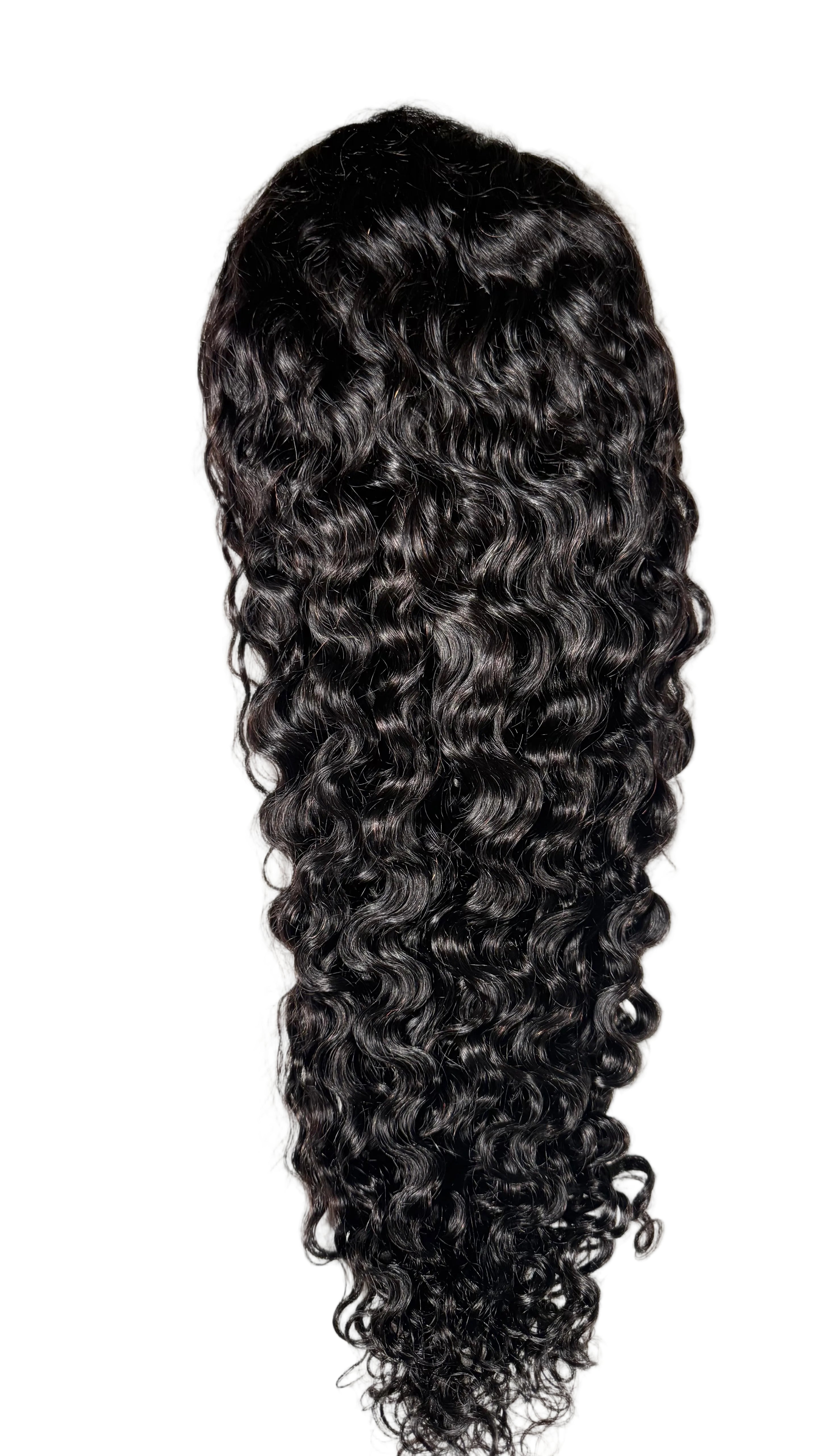 Vietnamese  Water Wave Wig - 100% Human Hair - Density 250 - Transparent Lace 13X4